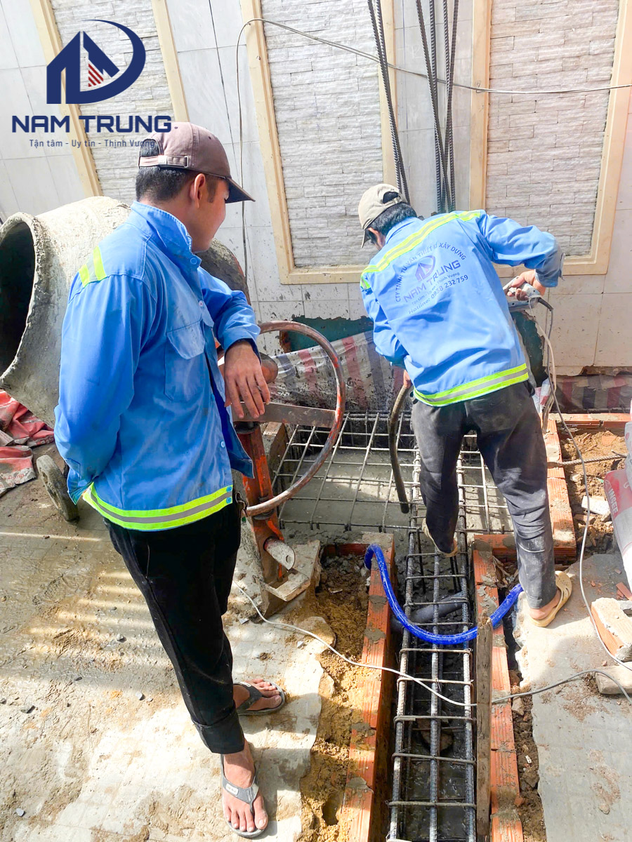 Thi công cải tạo nâng tầng và thay đổi mặt tiền nhà cho gia đình anh Hùng tại Gò Vấp