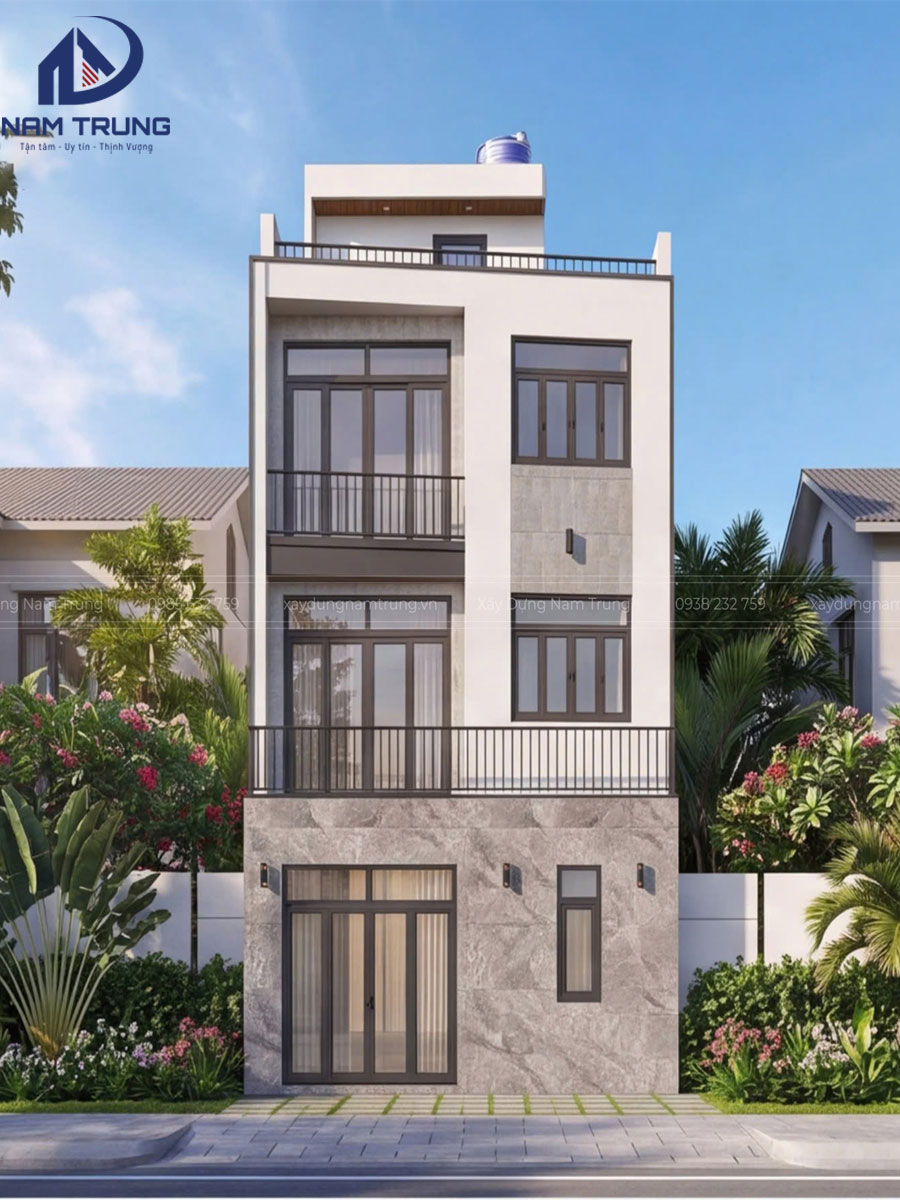 Mẫu thiết kế nhà phố 1 trệt 3 lầu nhà chị Tiên tại Gò Vấp, TP.HCM