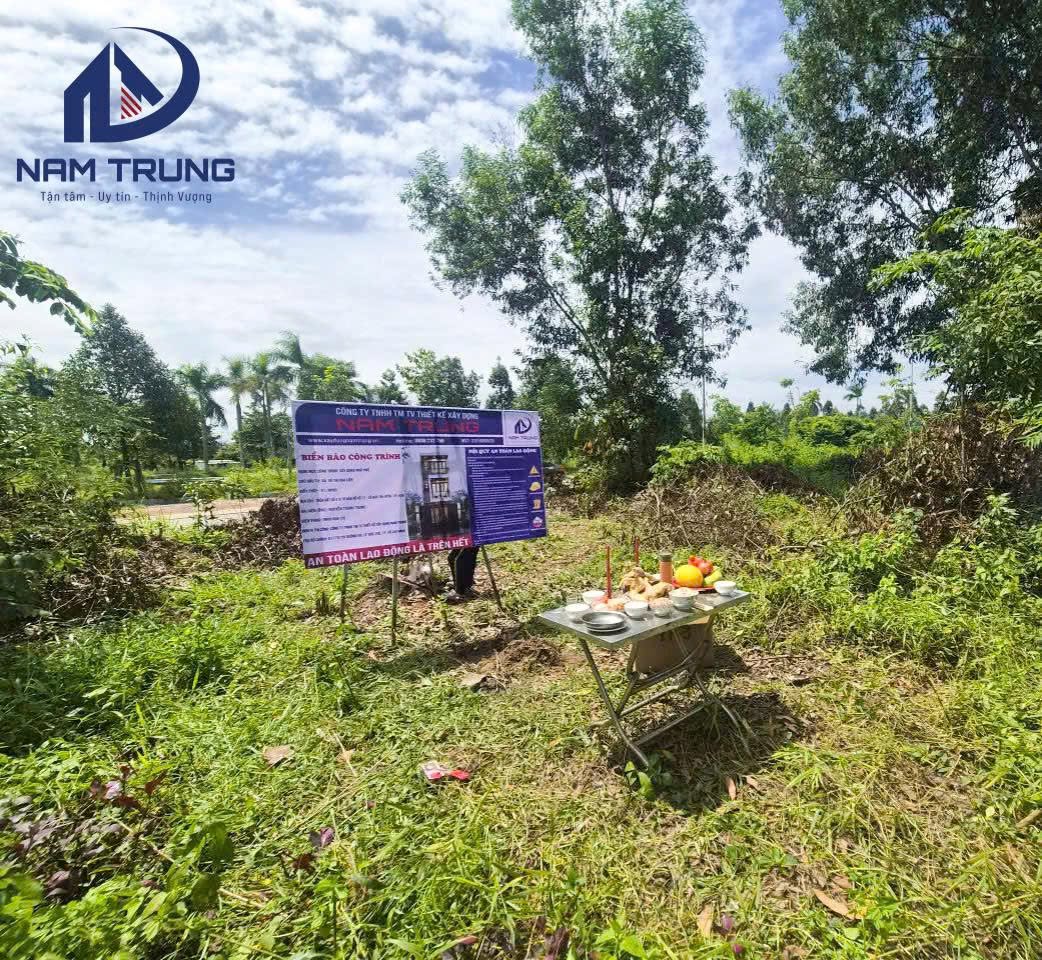 Khởi công xây dựng nhà phố 1 trệt 2 lầu nhà chị Liên ở Bắc Tân Uyên 