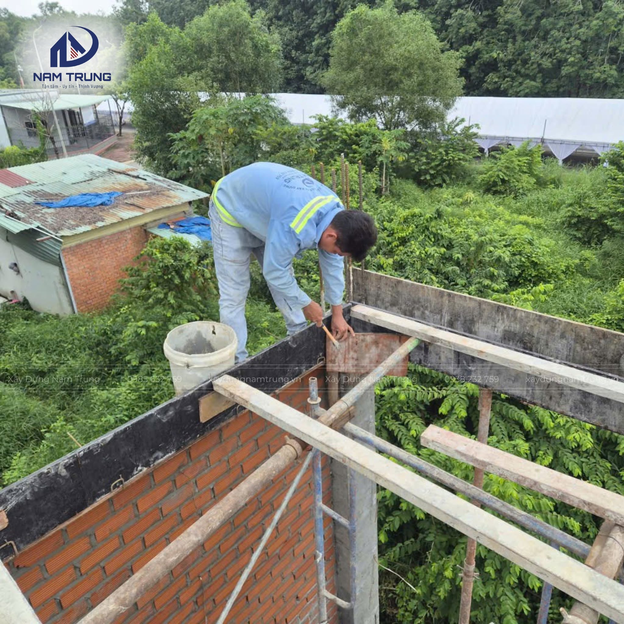 Thi công trọn gói nhà phố 1 trệt 2 lầu nhà chị Liên ở Bắc Tân Uyên
