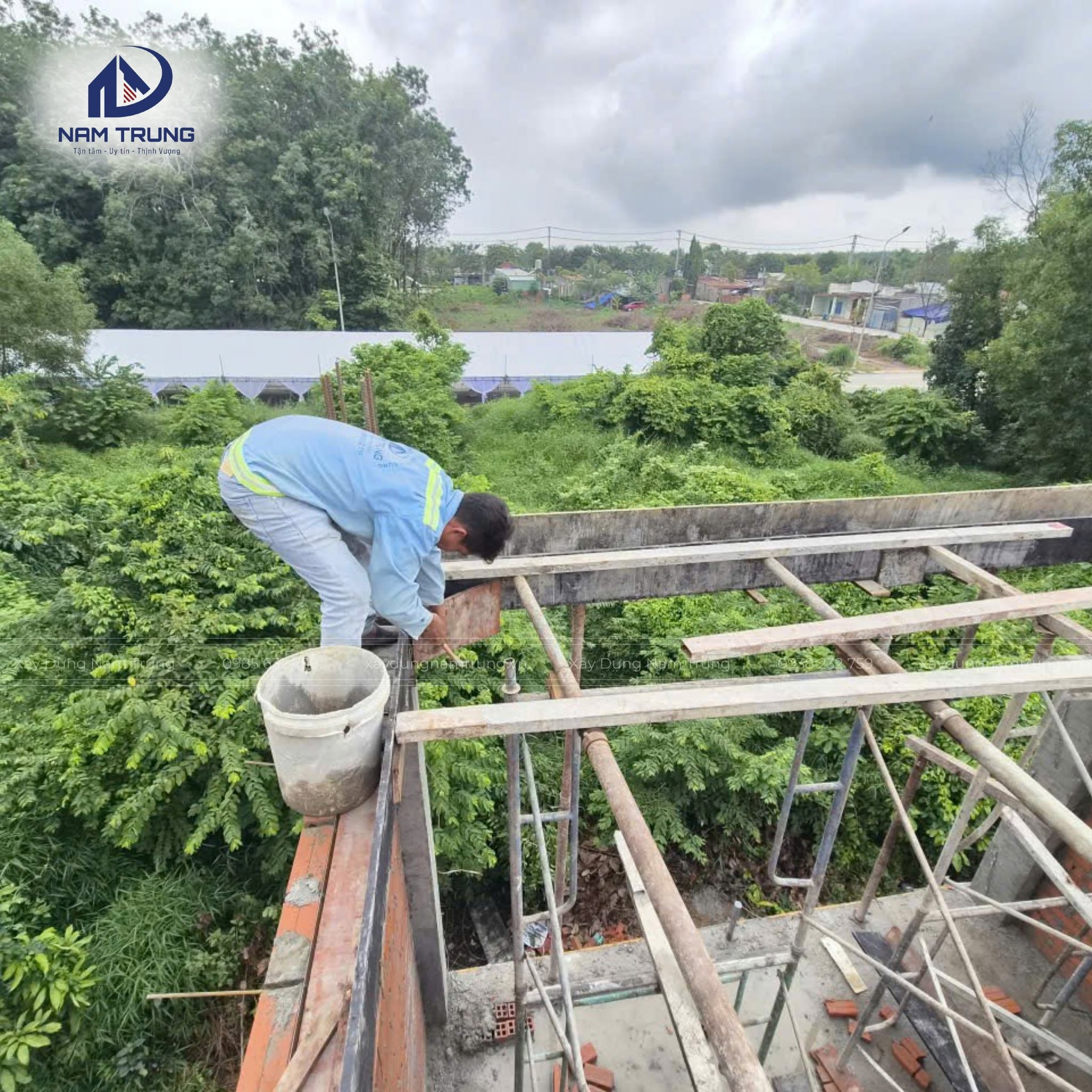 Thi công trọn gói nhà phố 1 trệt 2 lầu nhà chị Liên ở Bắc Tân Uyên