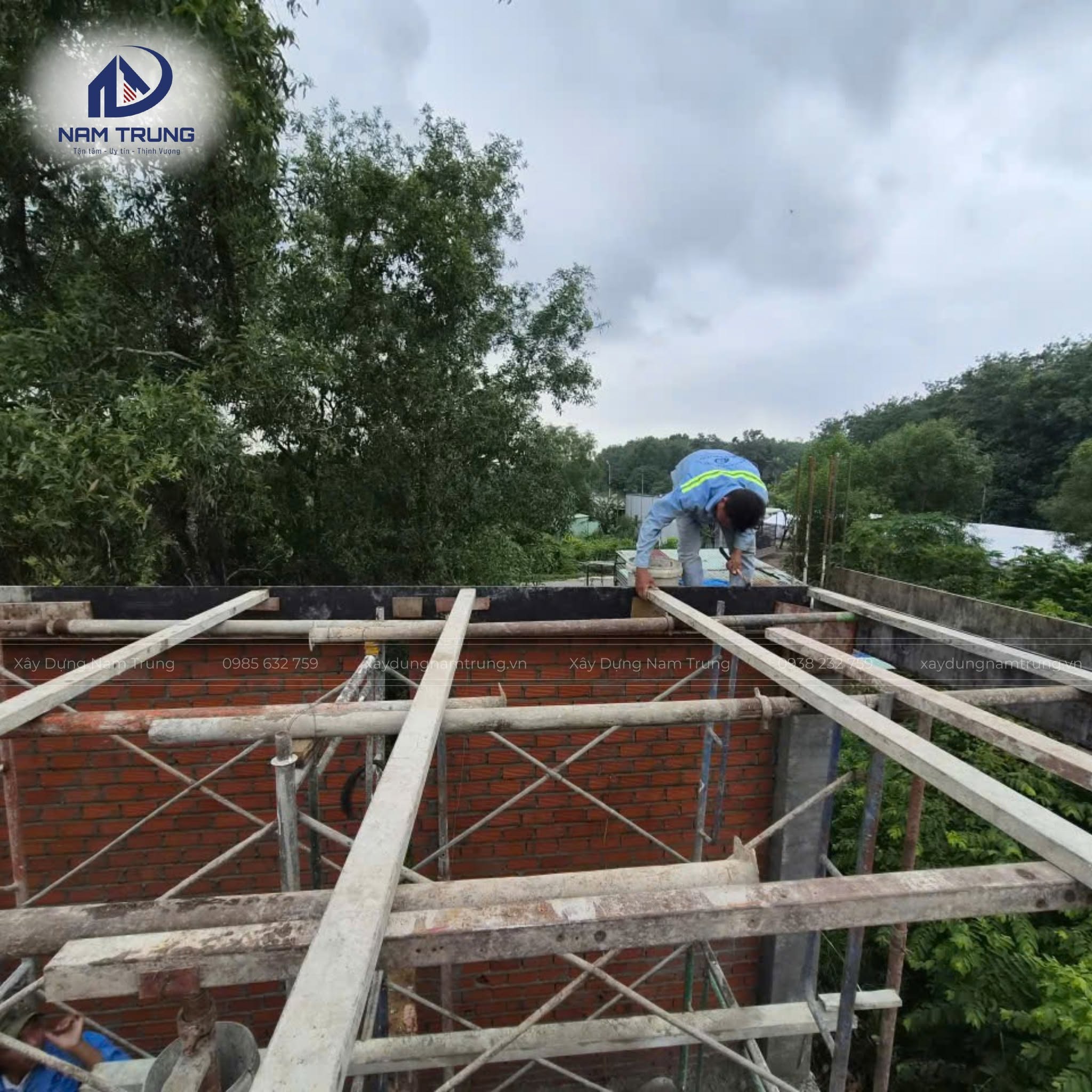 Thi công trọn gói nhà phố 1 trệt 2 lầu nhà chị Liên ở Bắc Tân Uyên