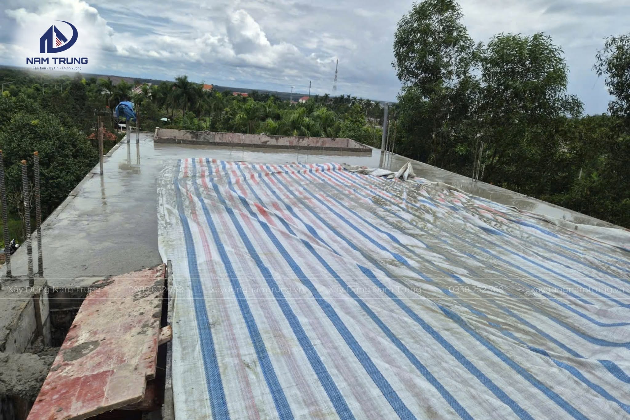 Thi công trọn gói nhà phố 1 trệt 2 lầu nhà chị Liên ở Bắc Tân Uyên