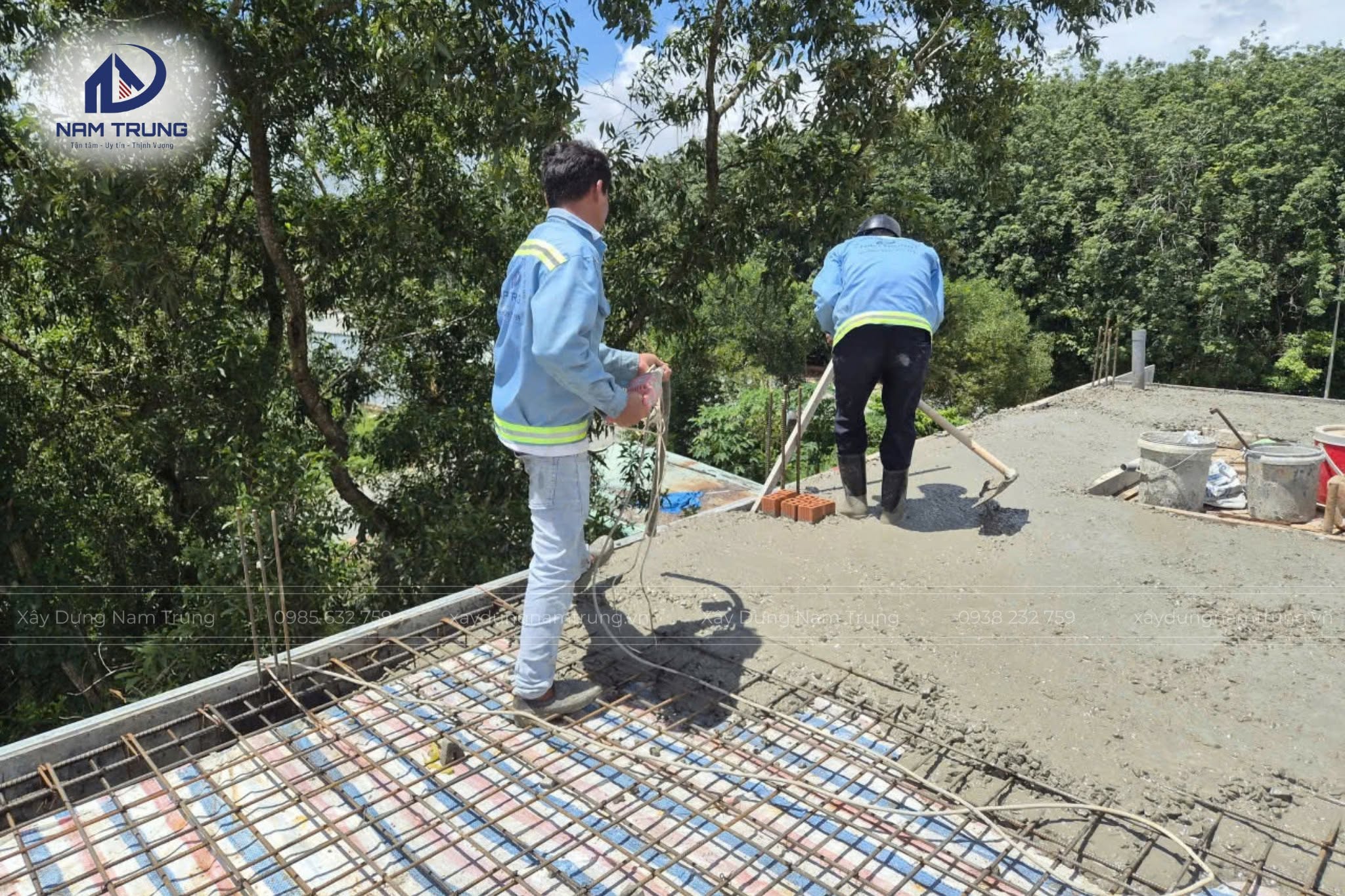 Thi công trọn gói nhà phố 1 trệt 2 lầu nhà chị Liên ở Bắc Tân Uyên