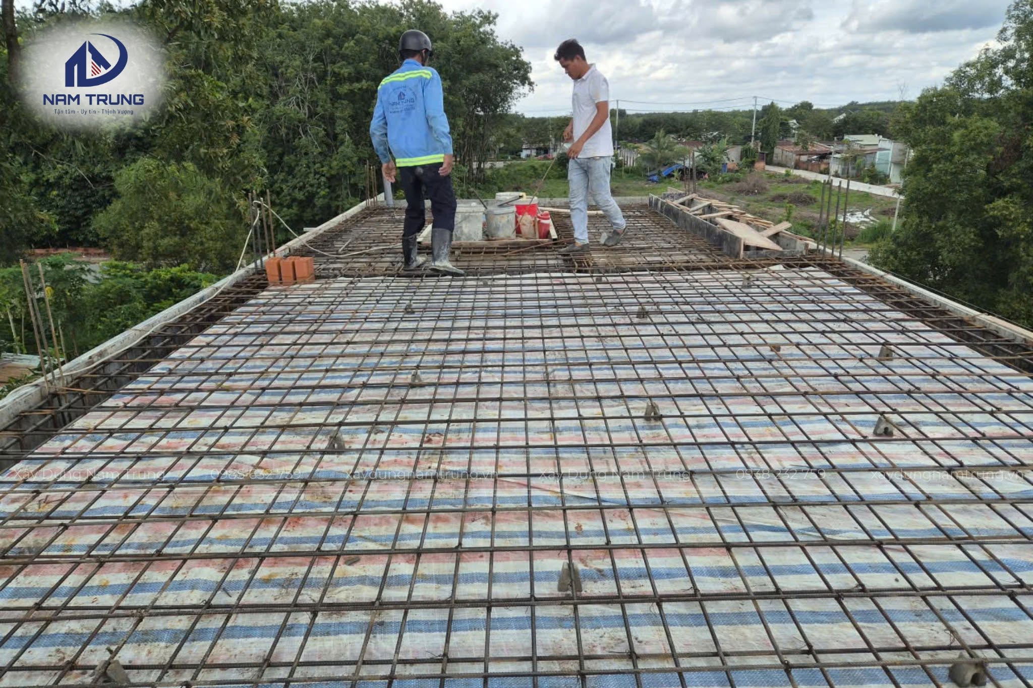 Thi công trọn gói nhà phố 1 trệt 2 lầu nhà chị Liên ở Bắc Tân Uyên